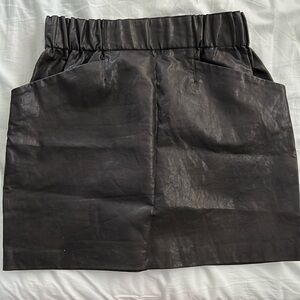 Zara Faux Leather Mini Skirt NWOT